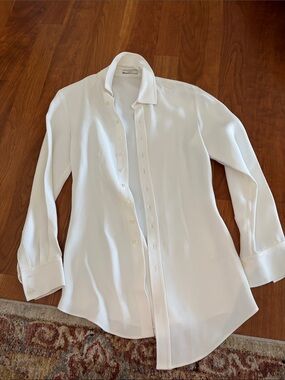 Classic White Button-Down Shirt